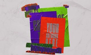 透明塑料贴纸样机图片