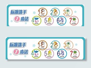 七步洗手法  正确洗手  幼儿图片