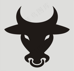 矢量牛头图片
