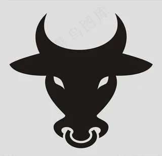 矢量牛头图片
