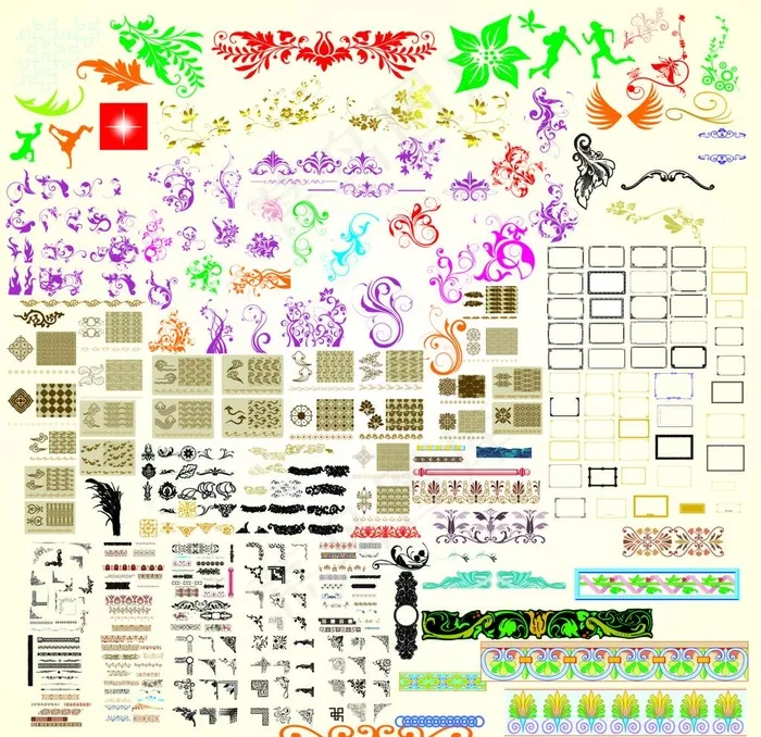 花边图片cdr矢量模版下载