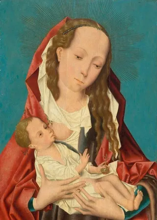 圣母与圣婴图片