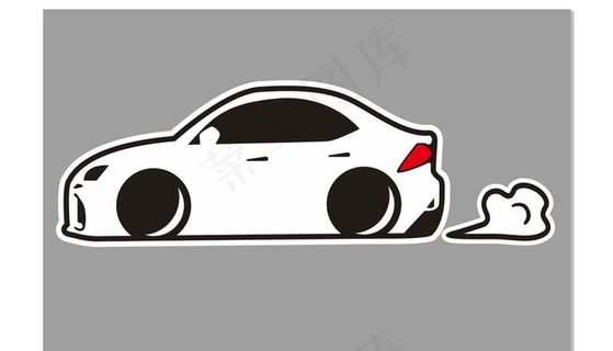 手绘汽车 卡通汽车 矢量车贴图片