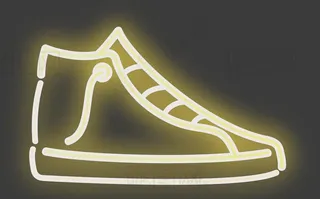 霓虹灯板鞋图片