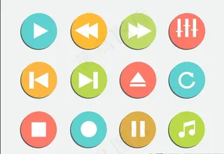 音乐播放按钮图标图片