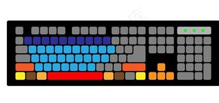 拟物键盘素材AI下载图片