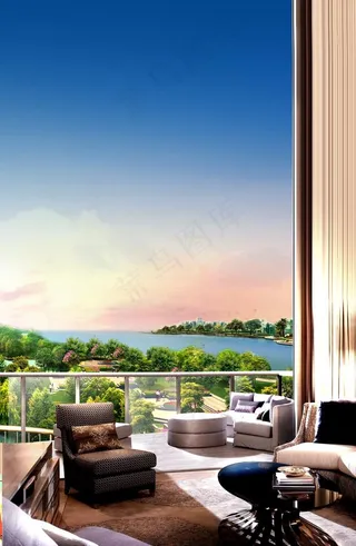 阳台 房地产广告图片