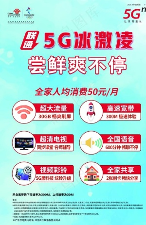 联通5G海报图片