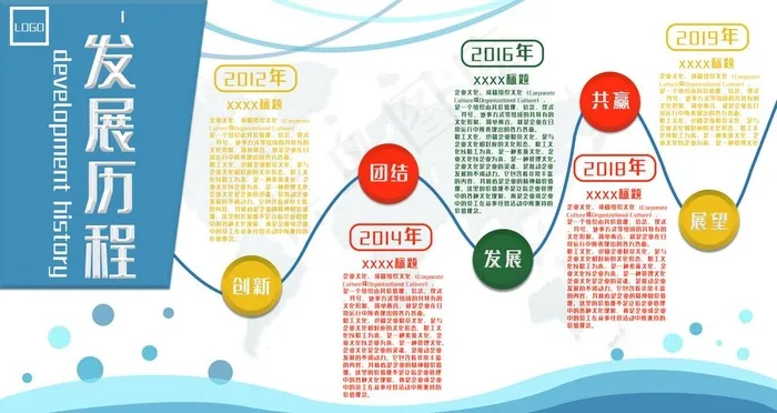 发展历程图片(9449X5315(DPI:300))psd模版下载