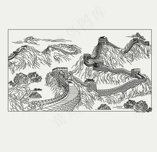 长城矢量图片