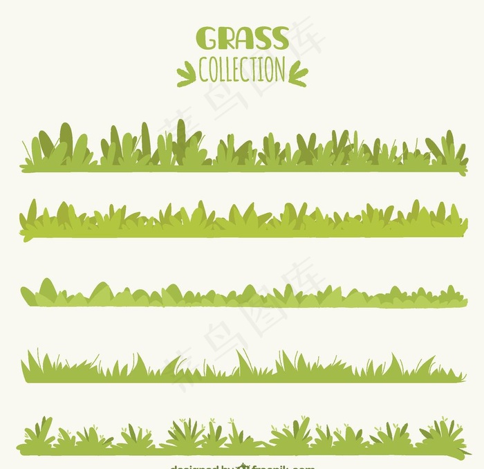 绿色草地草坪矢量图案图片