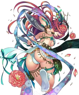 分层手绘美少女图片