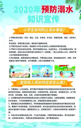 2020防溺水安全教育图片