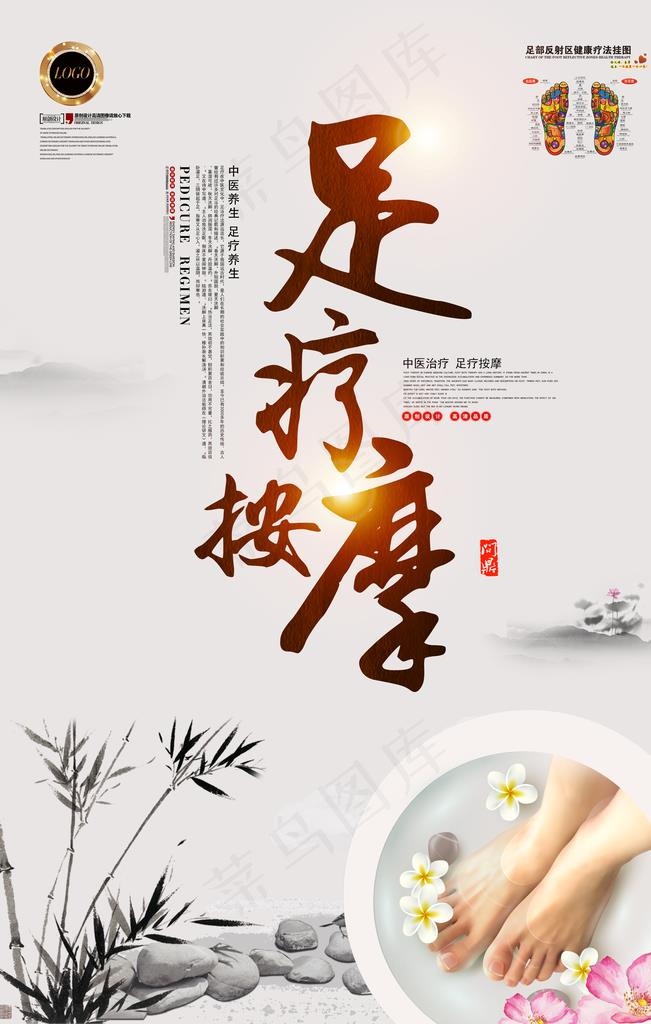 足浴海报图片(3543X5315(DPI:300))psd模版下载