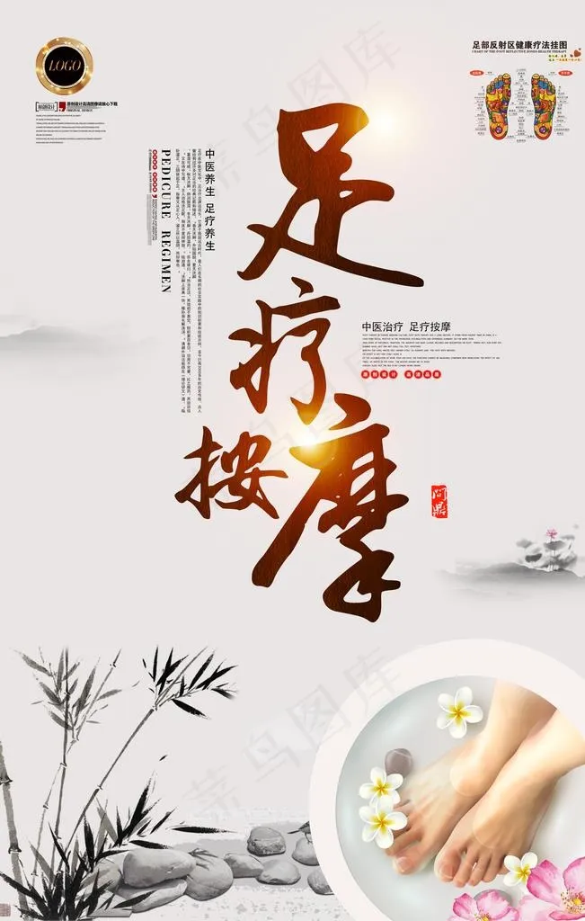 足浴海报图片(3543X5315(DPI:300))psd模版下载