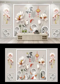 自带边框背景墙图片