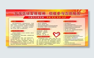 志愿者展板图片