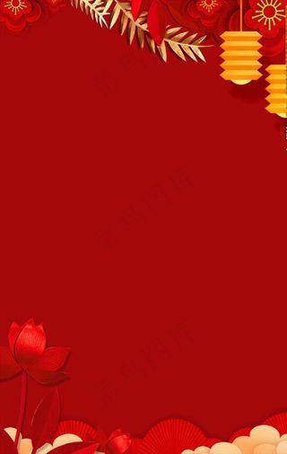 红色过年喜庆背景图片