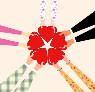 卡通公益慈善献爱心免抠元素图片