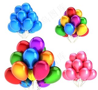 彩色气球图片