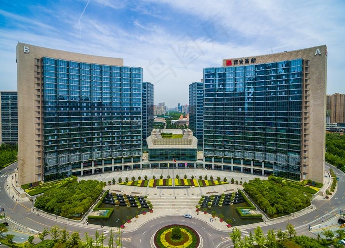 西高新 都市之门 城市鸟瞰图片