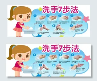 洗手七步法图片