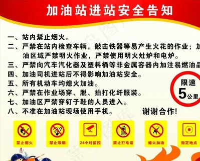 加油站消防制度牌图片