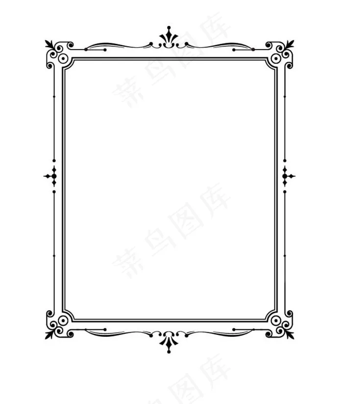欧式边框 中式边框 外框图片ai矢量模版下载