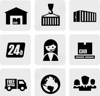 仓库 地秤 人物图标图片