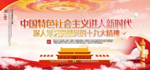 十九大展板党建图片