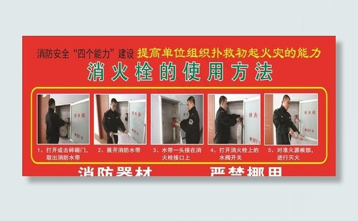 消火栓的使用方法图片