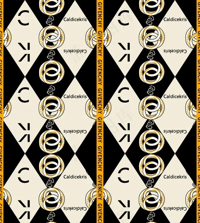 链条 豹纹 设计 大牌 图案图片