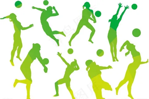 运动剪影图片