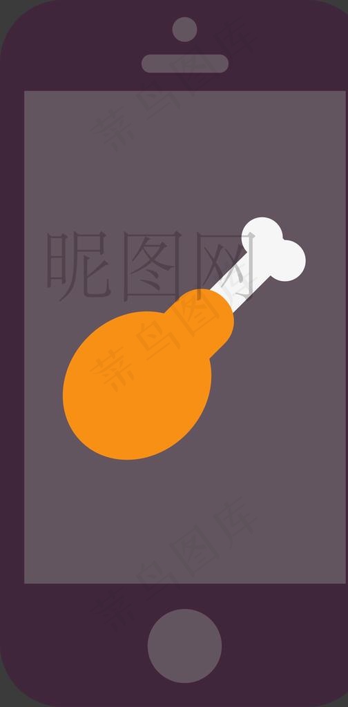 手机点餐图片ai矢量模版下载