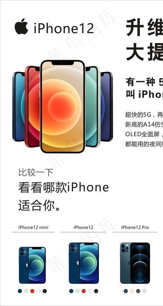 苹果12 iphone12图片cdr矢量模版下载