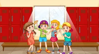 卡通矢量儿童图片