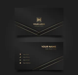 黑金名片图片