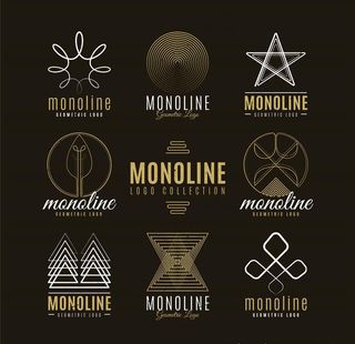 简洁线条LOGO图片