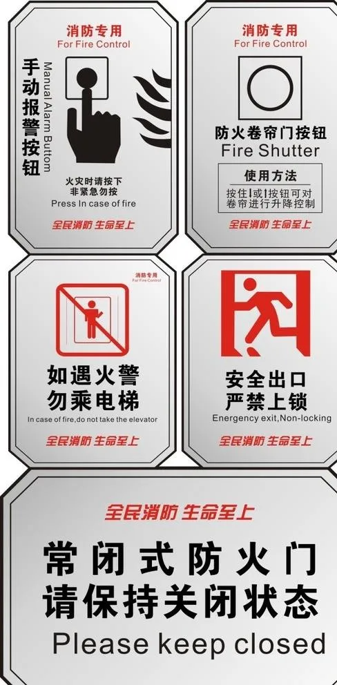 消防安全标示牌图片