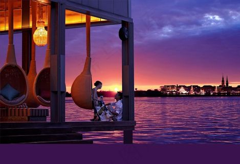 湖景 城市江景 地产图片