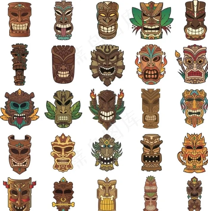 印第安人图片eps,ai矢量模版下载