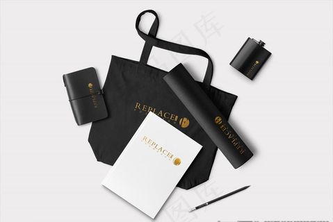 时尚办公用品样机图片