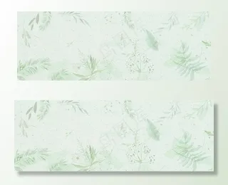 白绿色清新婚礼背景图片