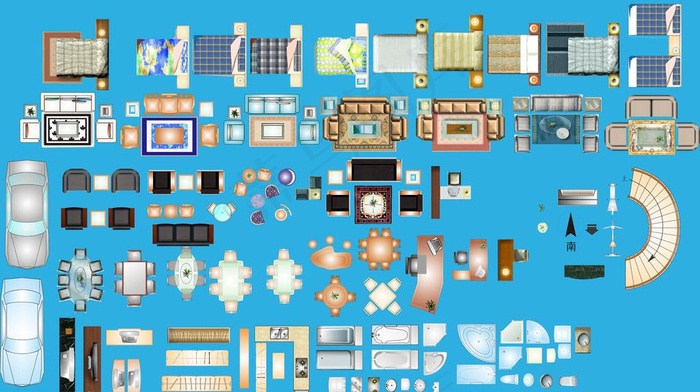 室内设计平面素材图片