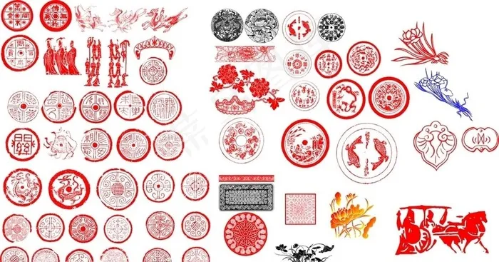 汉代图案图片cdr矢量模版下载