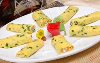 三丝鸡蛋卷图片