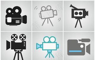 摄像机矢量图片