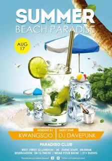 沙滩柠檬水图片