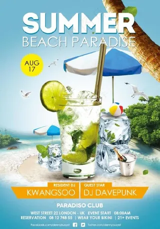 沙滩柠檬水图片