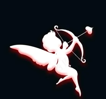 丘比特剪影图片